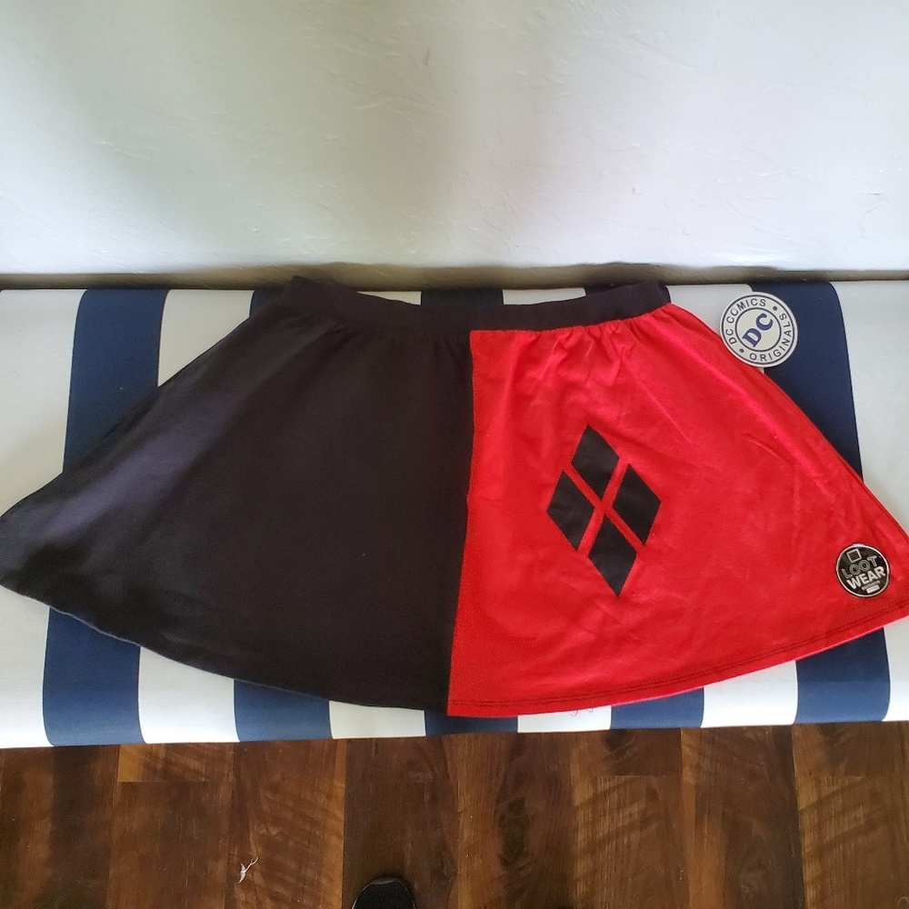 Harley's Quinn Circle Skirt DC Geek Girl